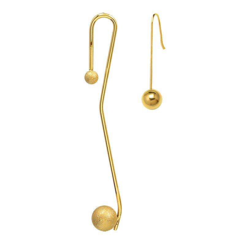 18K gold plated Stainless steel earrings, Intensity