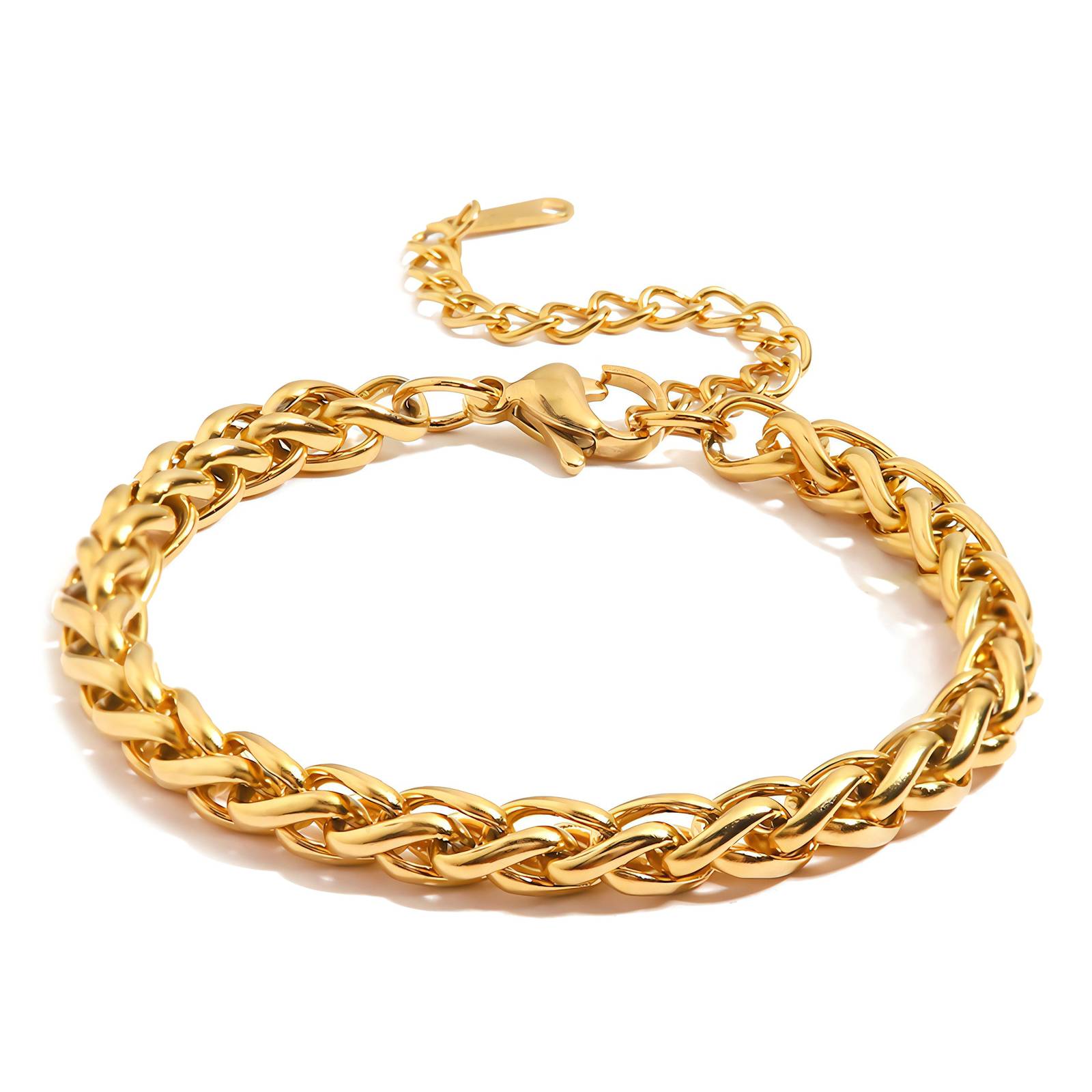 18K gold plated Stainless steel bracelet, Intensity