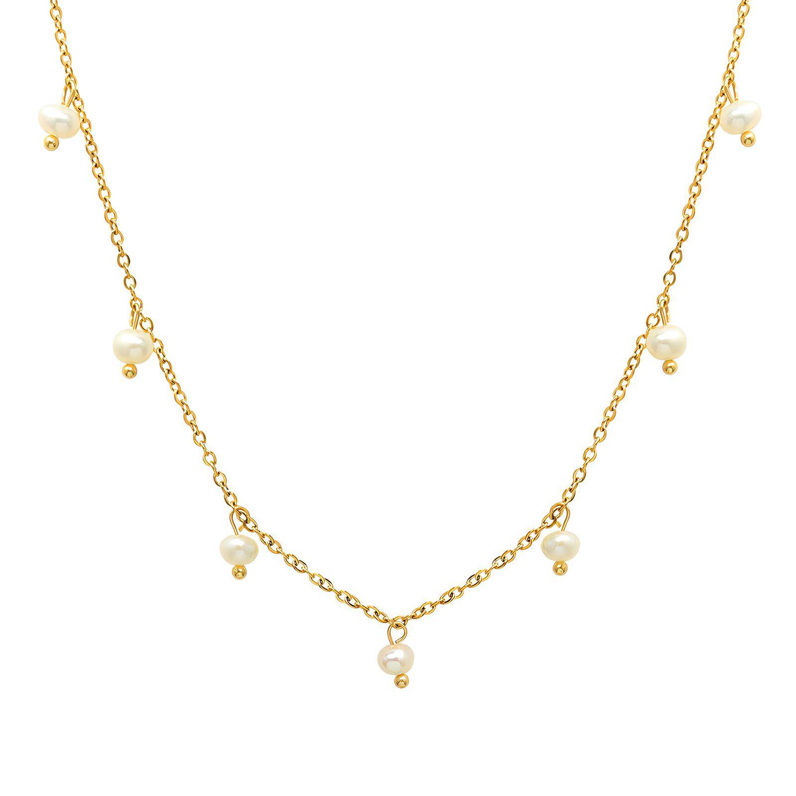 18K gold plated Stainless steel necklace, Intensity