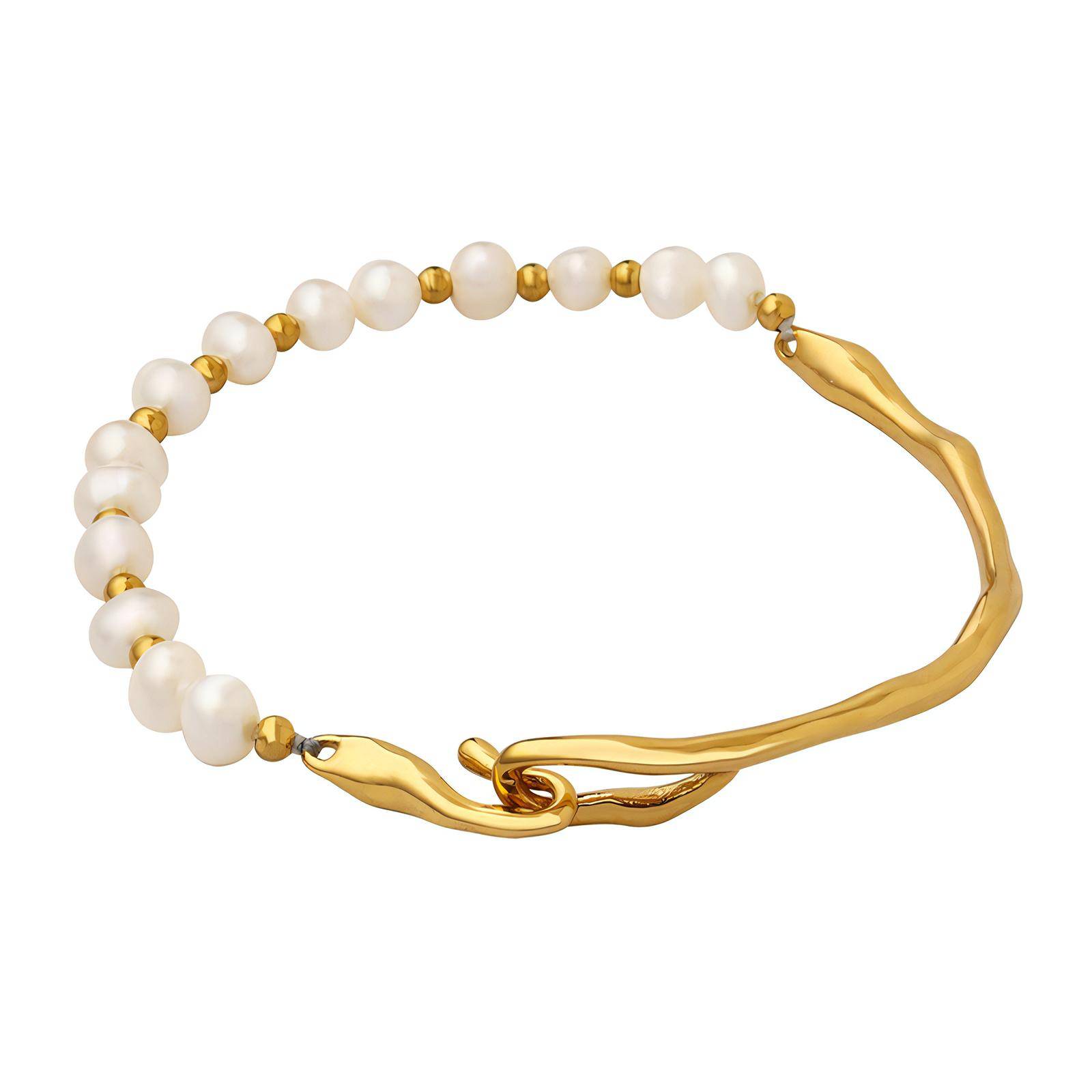 18K gold plated Stainless steel bracelet, Intensity