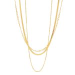 18K gold plated Stainless steel necklace, Intensity