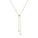 18K gold plated Stainless steel necklace, Intensity