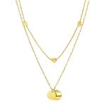 18K gold plated Stainless steel  Stars necklace, Intensity