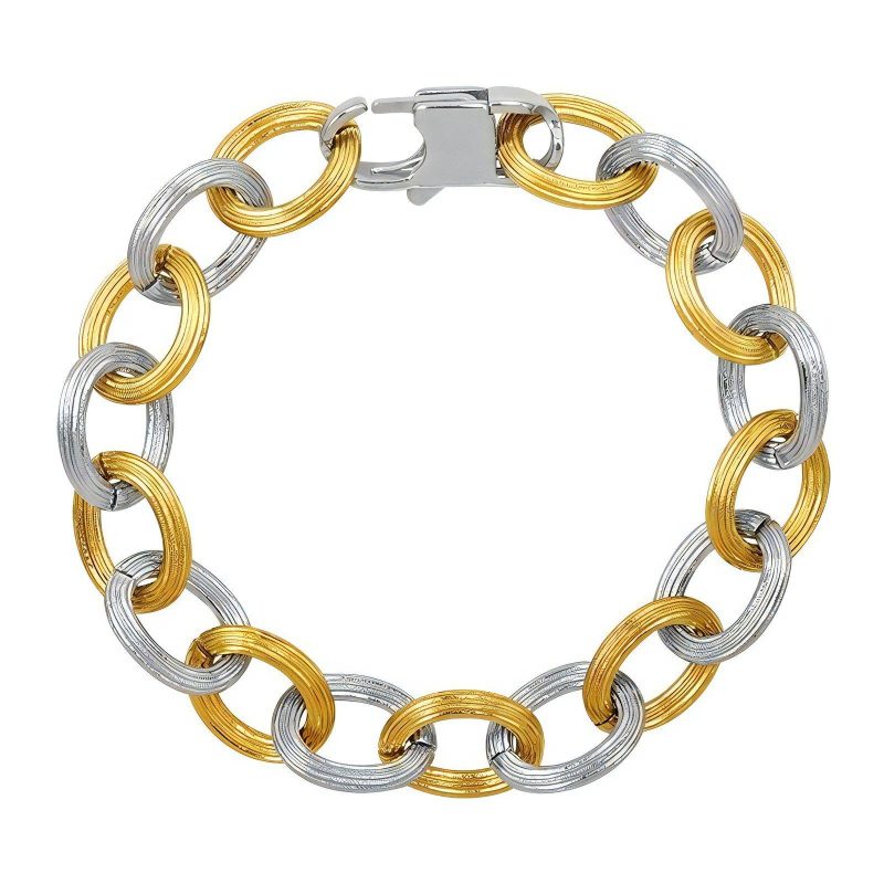 18K gold plated Stainless steel bracelet, Intensity