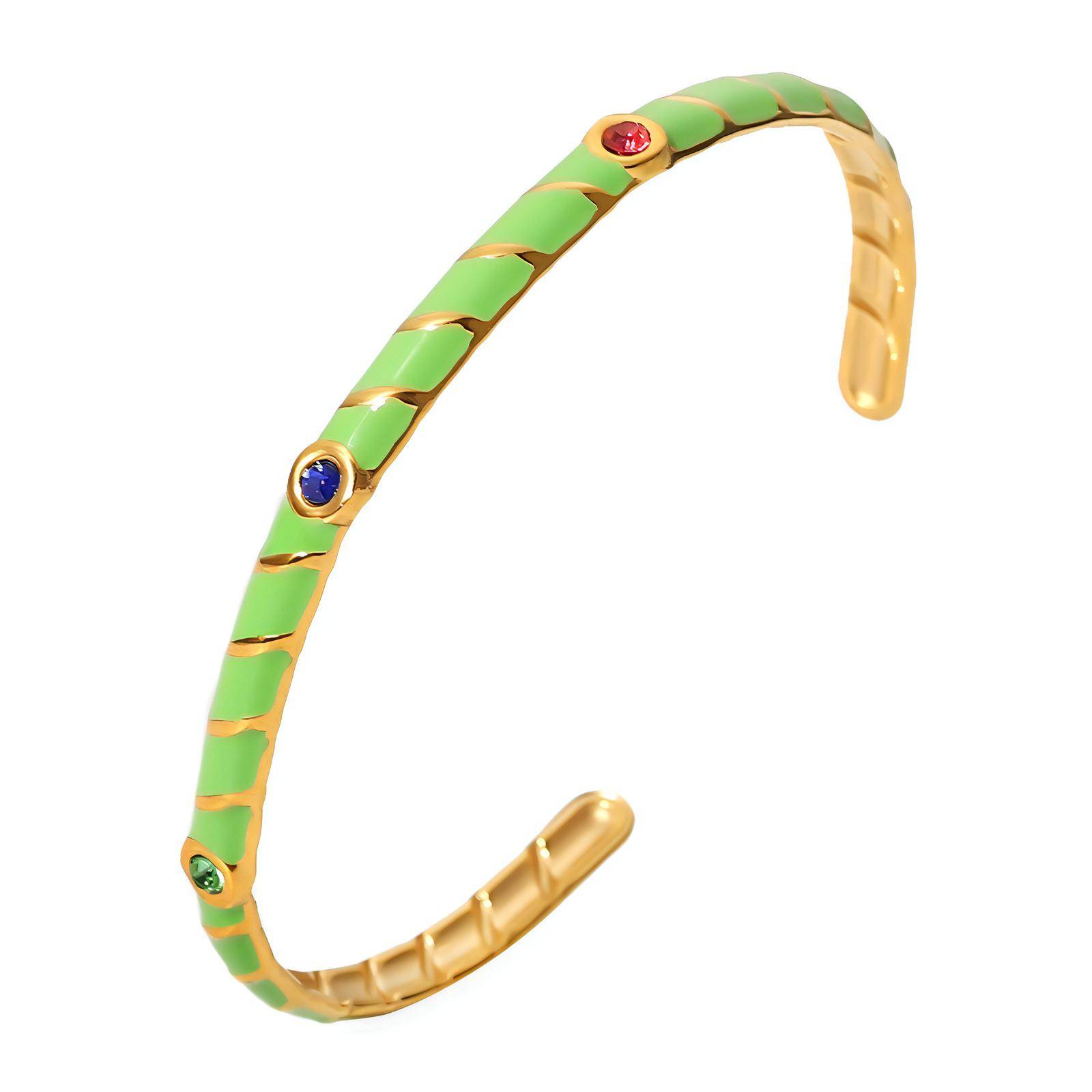 18K gold plated Stainless steel bracelet, Intensity