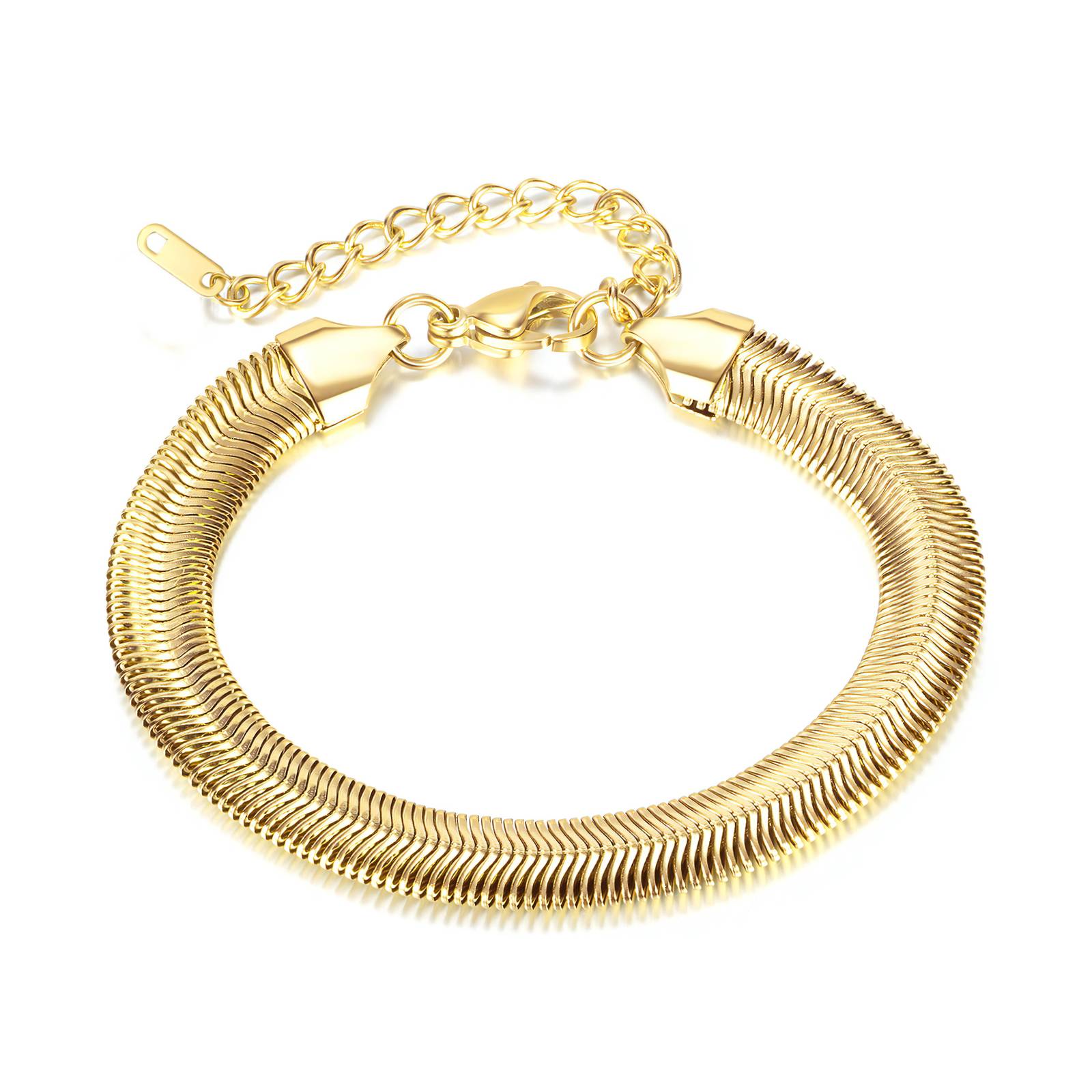 18K gold plated Stainless steel bracelet, Intensity