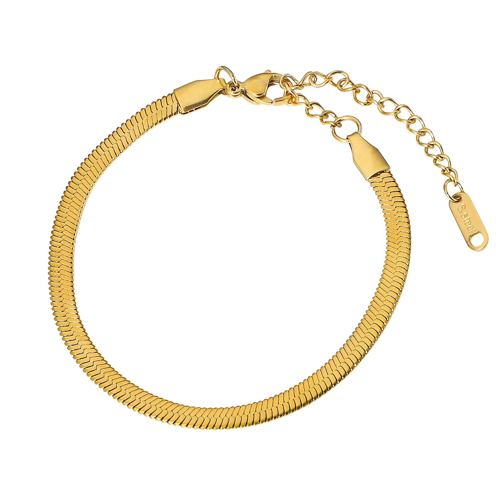 18K gold plated Stainless steel bracelet, Intensity