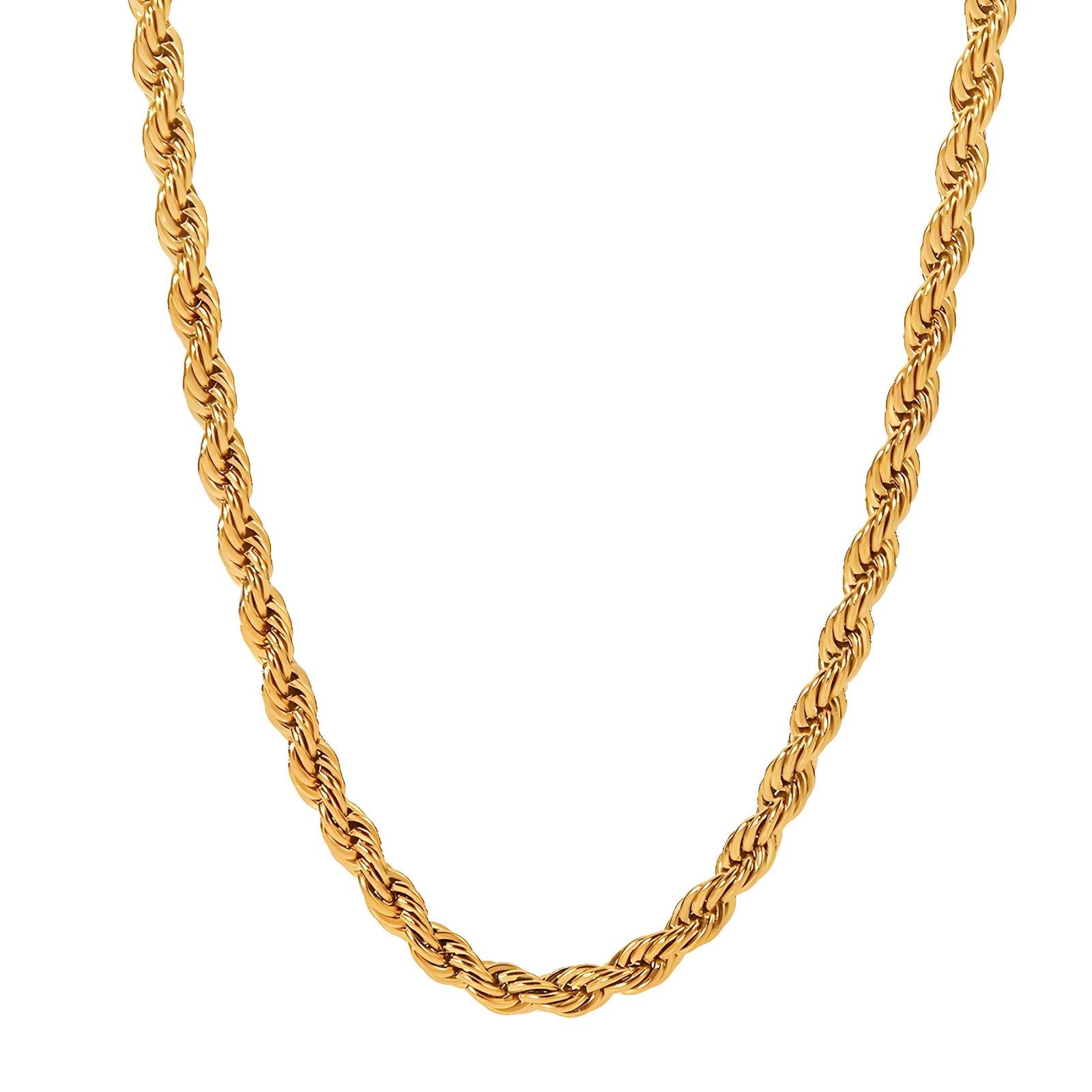 18K gold plated Stainless steel necklace, Intensity