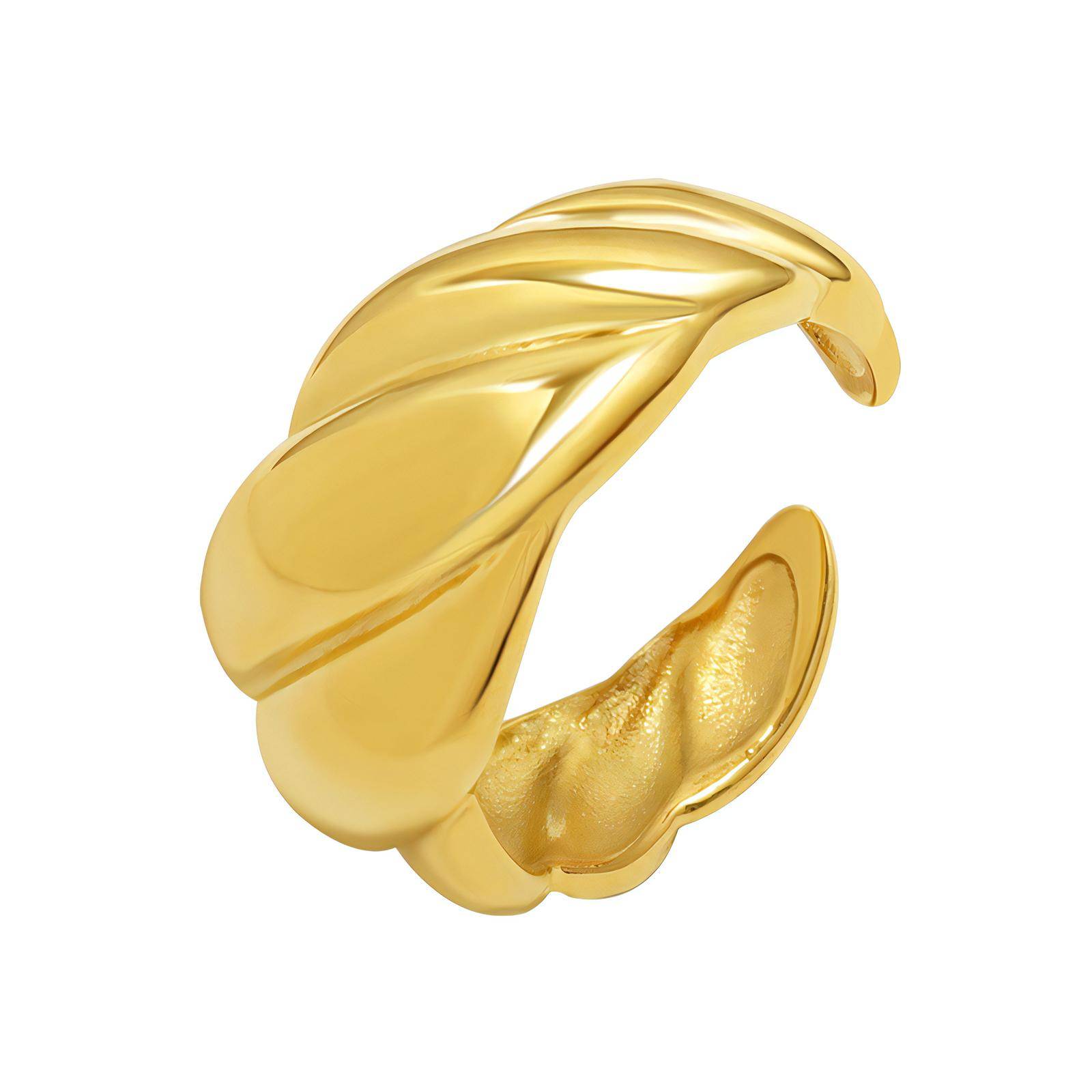 18K gold plated Stainless steel finger ring, Intensity