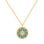 18K gold plated Stainless steel  Star necklace, Intensity