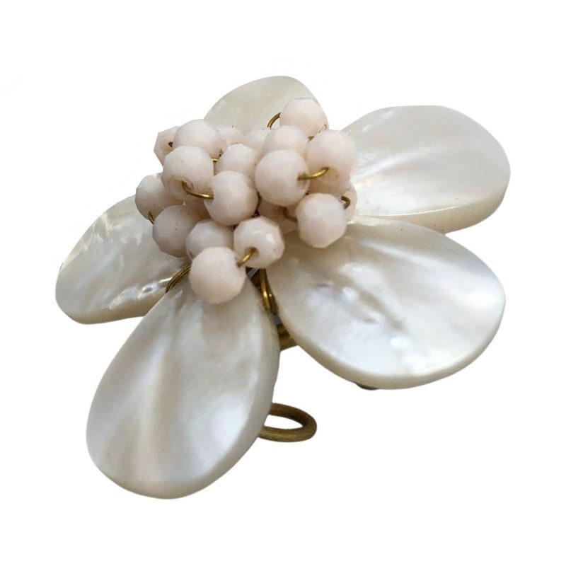 Handcrafted natural stone  Flower finger ring, Excentrico