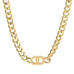 18K gold plated Stainless steel necklace, Intensity