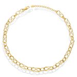 18K gold plated Stainless steel necklace, Intensity