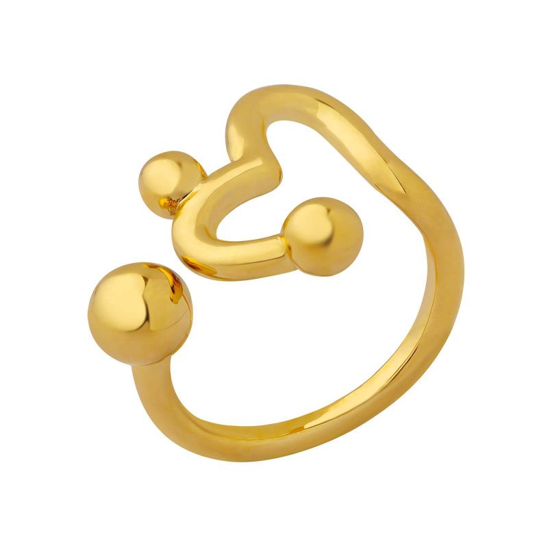 18K gold plated finger ring, Intensity