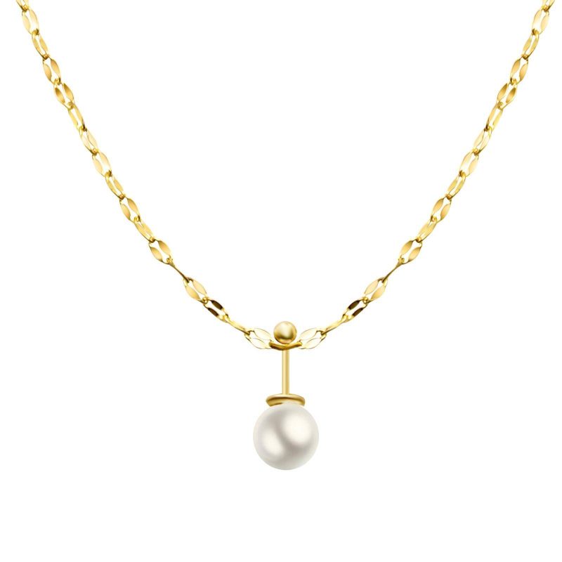 18K gold plated Stainless steel necklace, Intensity