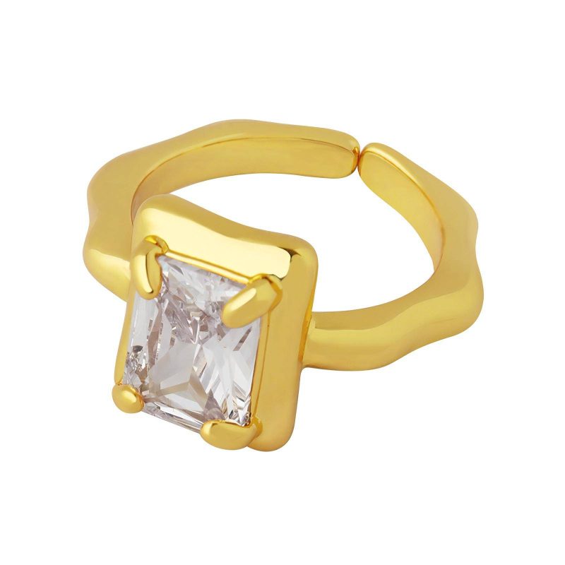 18K gold plated finger ring, Intensity