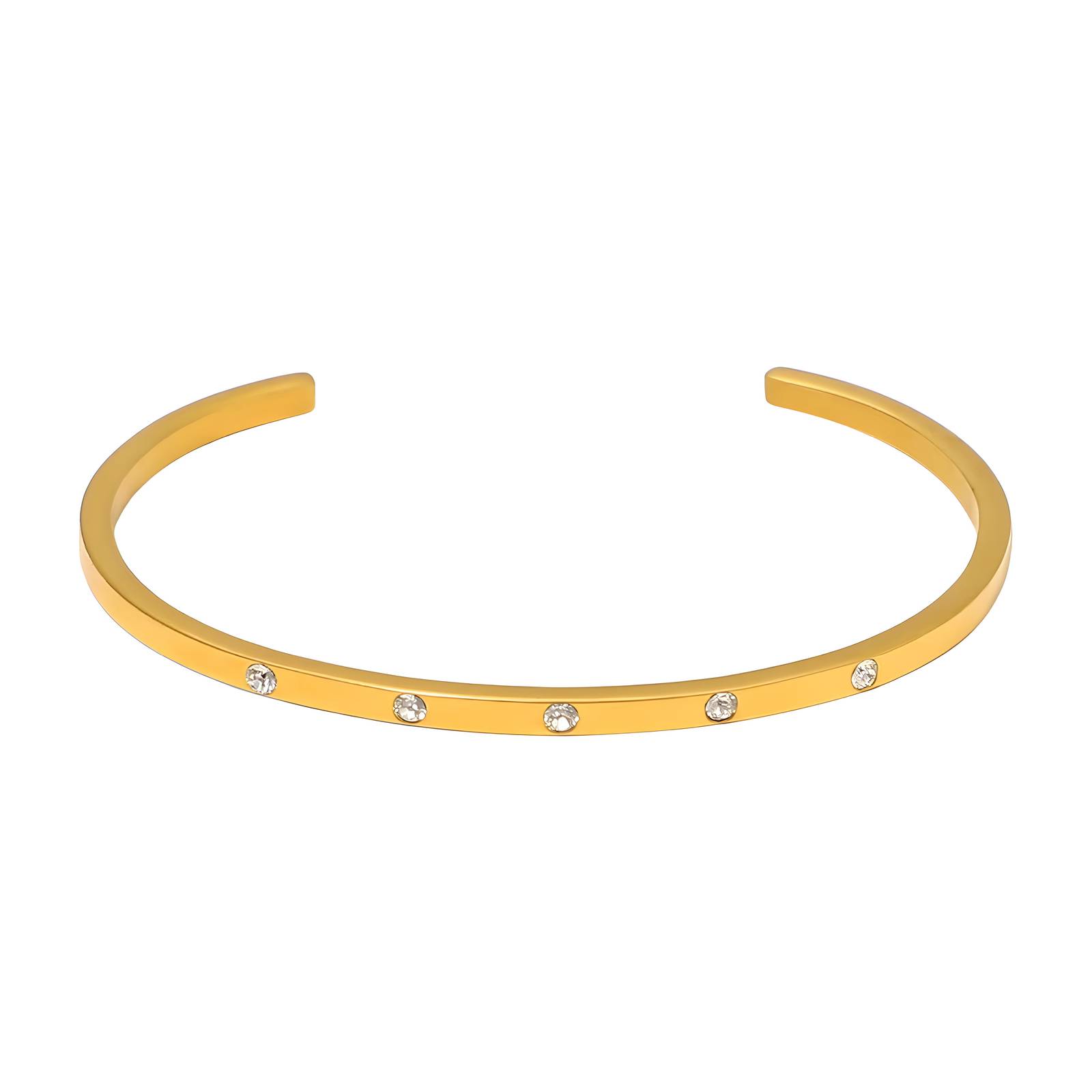 18K gold plated Stainless steel bracelet, Intensity