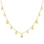 18K gold plated Stainless steel necklace, Intensity