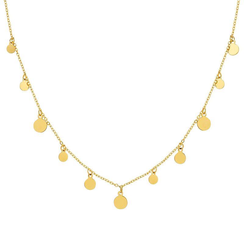 18K gold plated Stainless steel necklace, Intensity