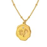 18K gold plated Stainless steel necklace, Intensity