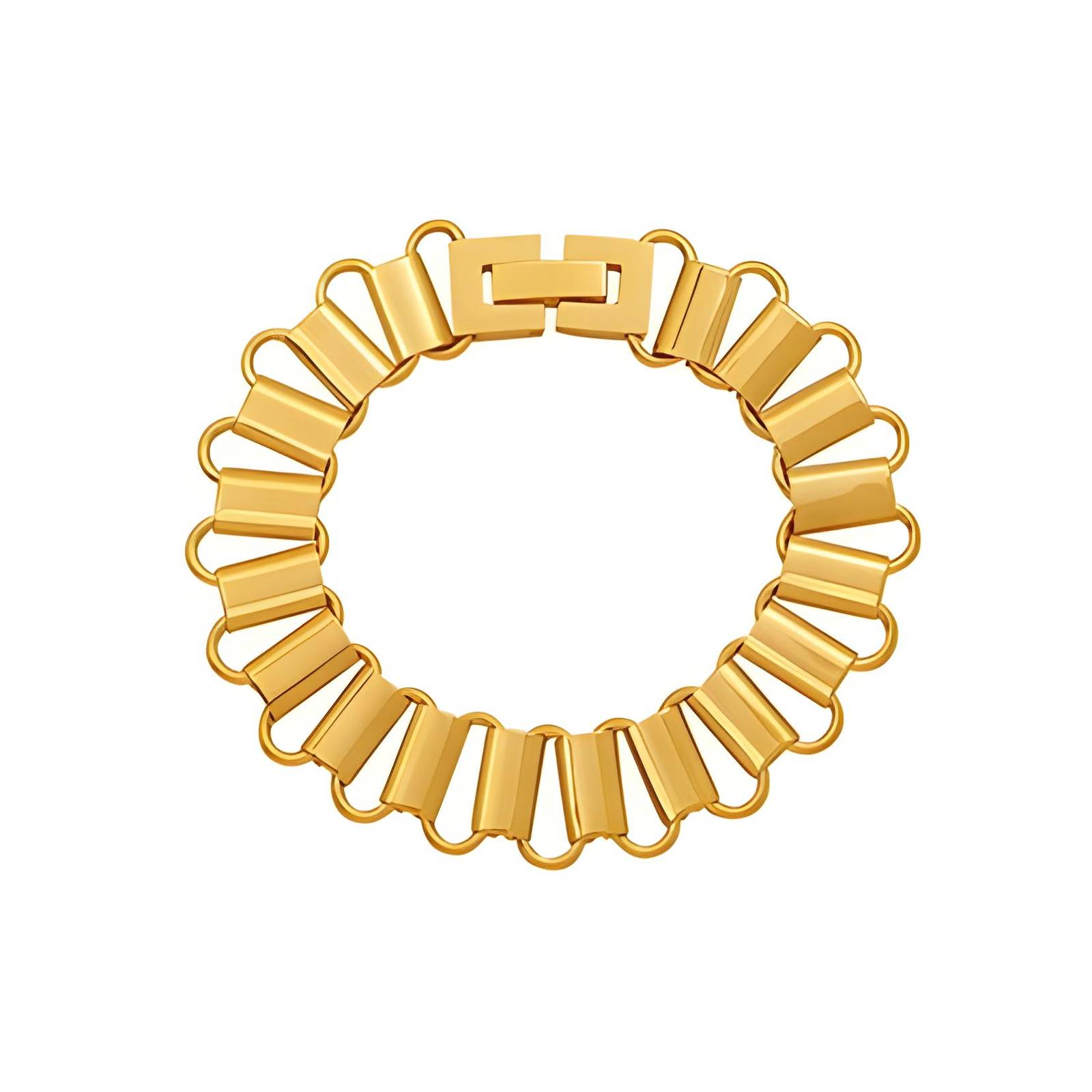 18K gold plated Stainless steel bracelet, Intensity