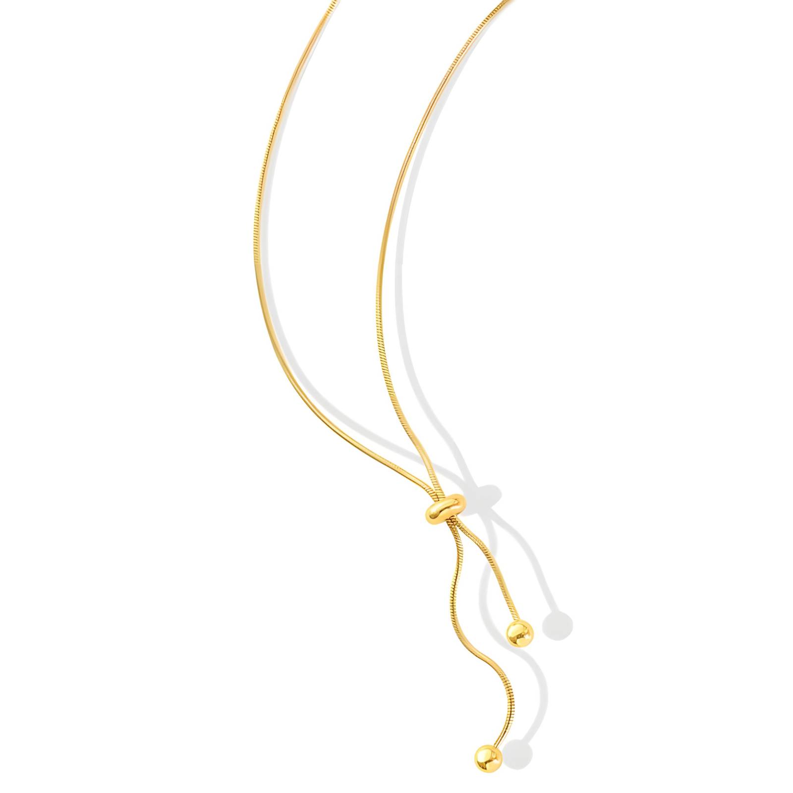 18K gold plated Stainless steel necklace, Intensity