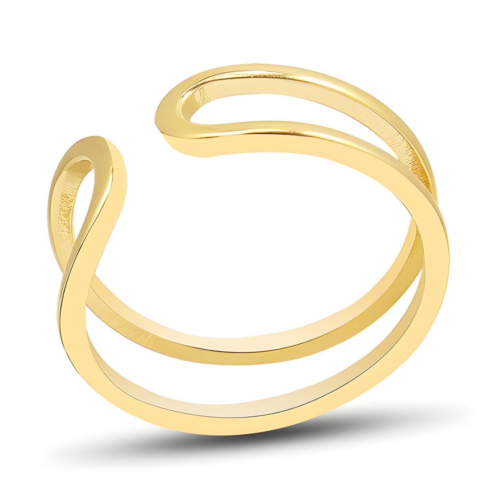 18K gold plated Stainless steel finger ring, Intensity