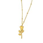 18K gold plated Stainless steel  Flower necklace, Intensity