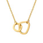 18K gold plated Stainless steel necklace, Intensity