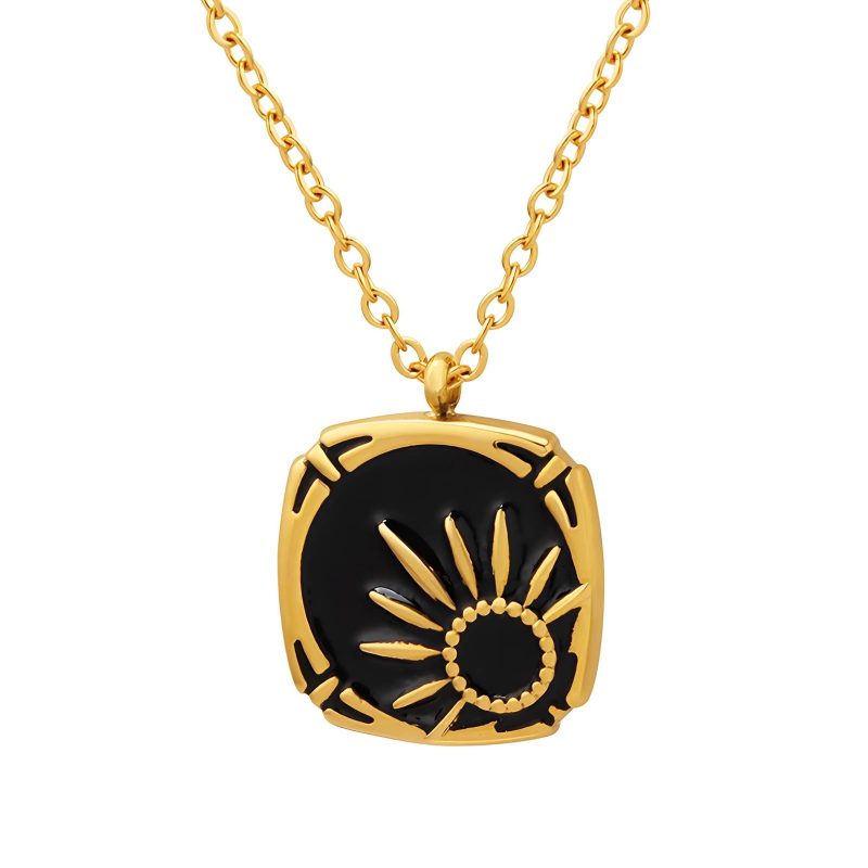 18K gold plated Stainless steel necklace, Intensity