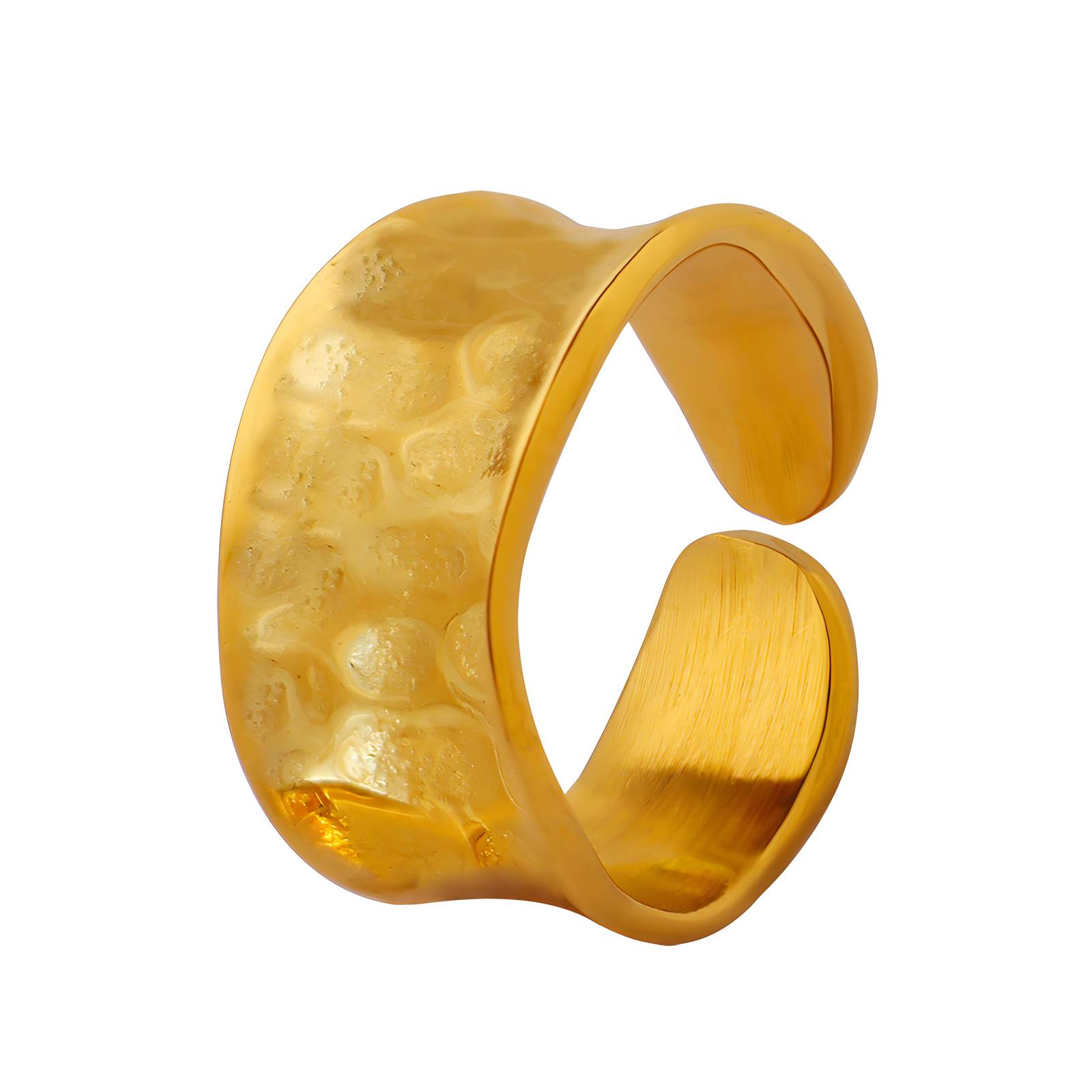 18K gold plated Stainless steel finger ring, Intensity