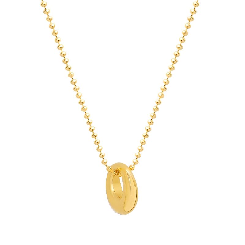 18K gold plated Stainless steel necklace, Intensity