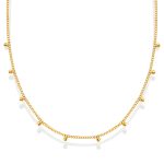 18K gold plated Stainless steel necklace, Intensity