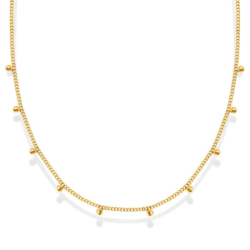 18K gold plated Stainless steel necklace, Intensity