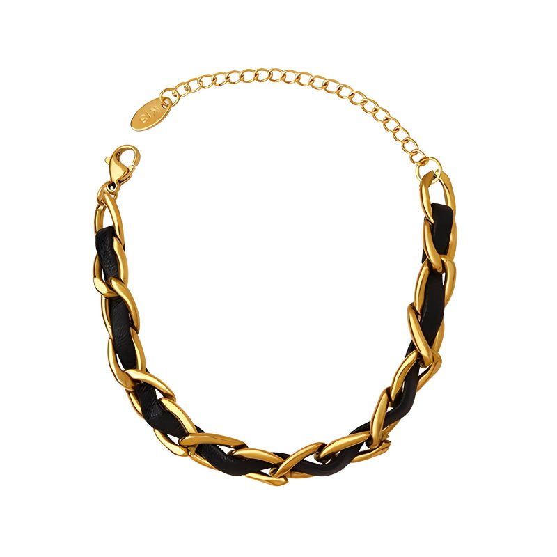 18K gold plated Stainless steel bracelet, Intensity