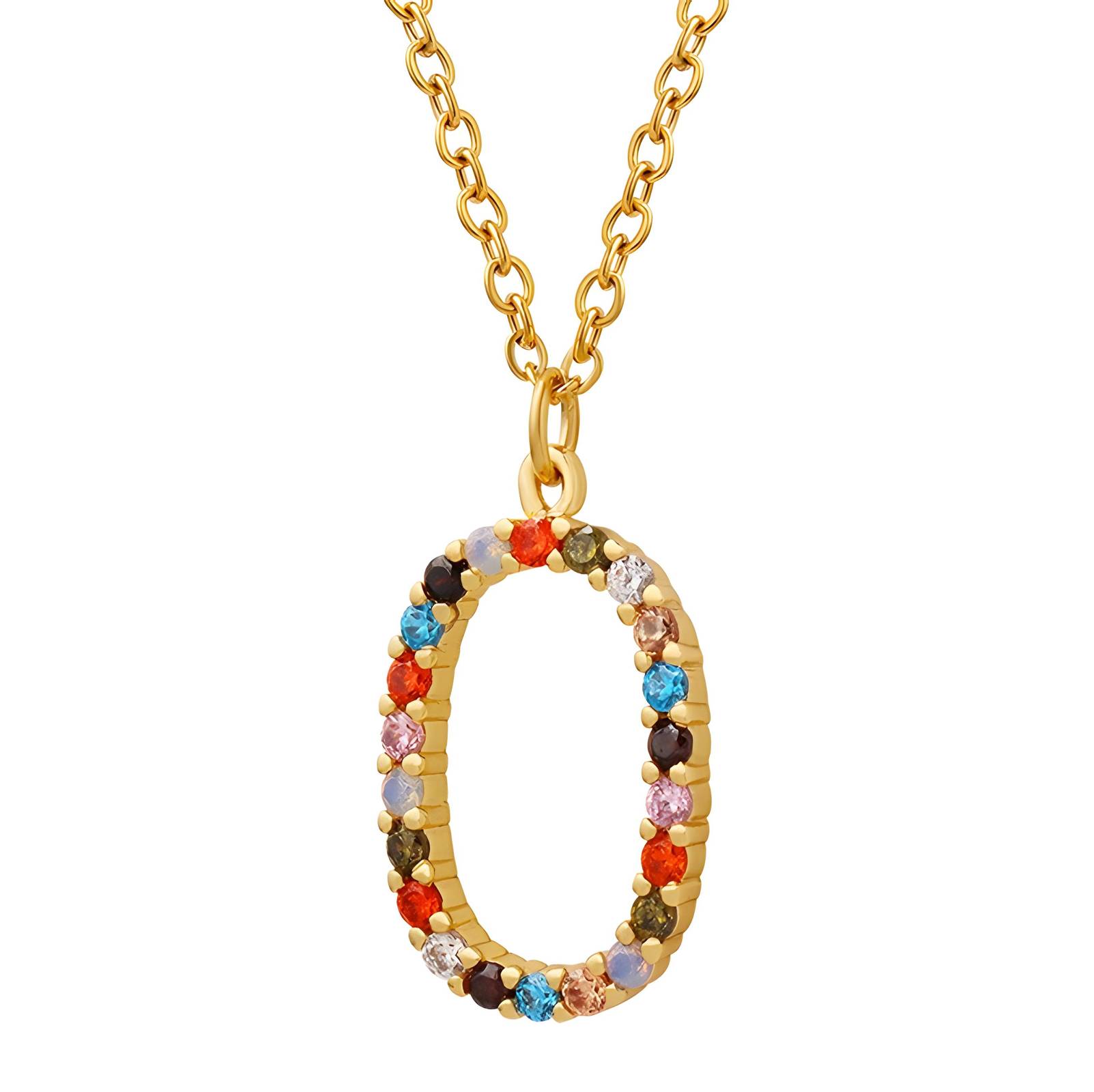 18K gold plated Stainless steel necklace, Intensity