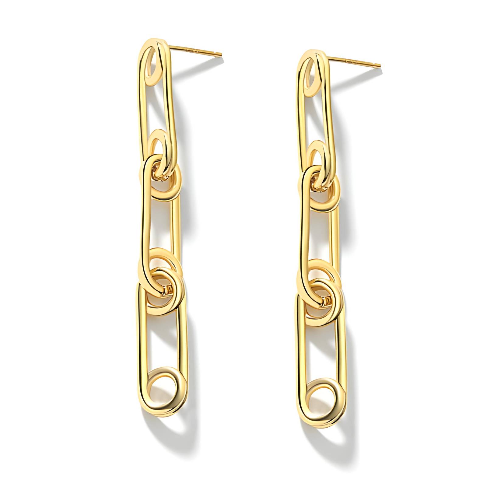 18K gold plated Stainless steel earrings, Intensity