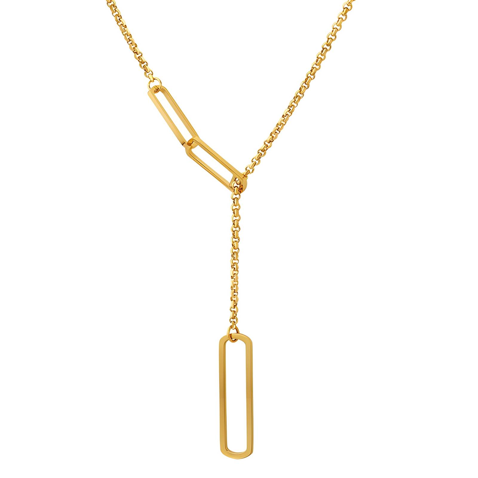 18K gold plated Stainless steel necklace, Intensity