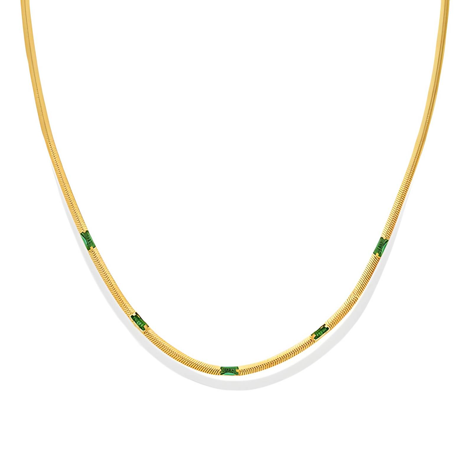 18K gold plated Stainless steel necklace, Intensity