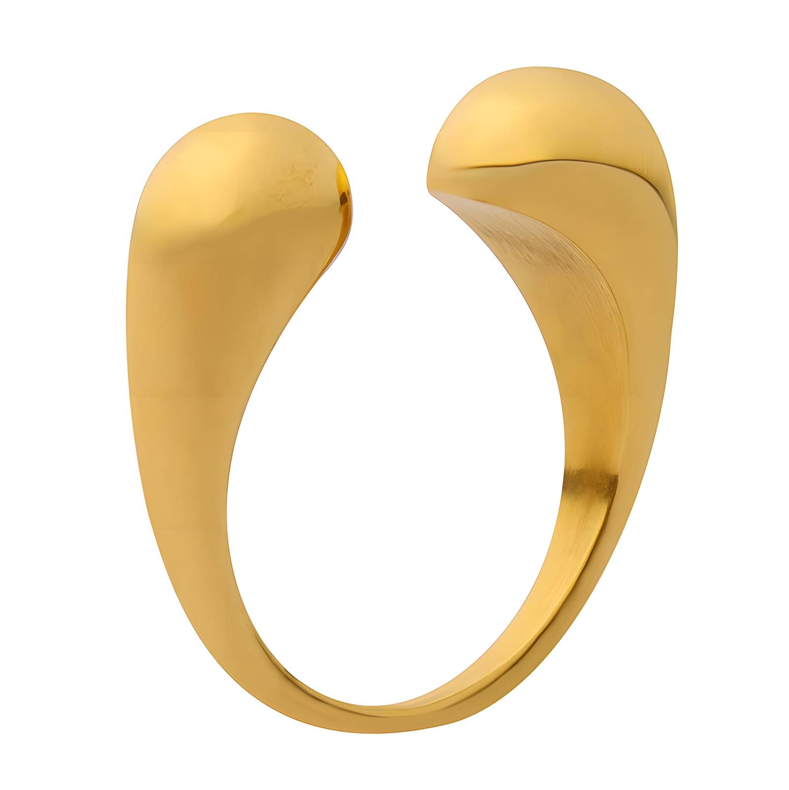 18K gold plated Stainless steel finger ring, Intensity