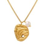 18K gold plated Stainless steel necklace, Intensity