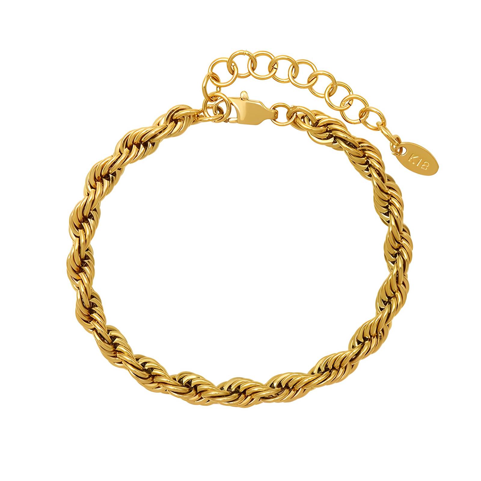 18K gold plated Stainless steel bracelet, Intensity