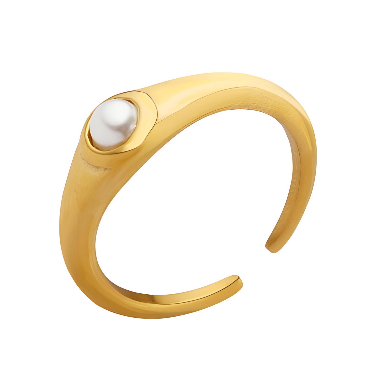 18K gold plated Stainless steel finger ring, Intensity