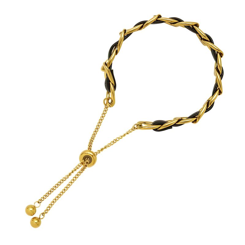 18K gold plated Stainless steel bracelet, Intensity