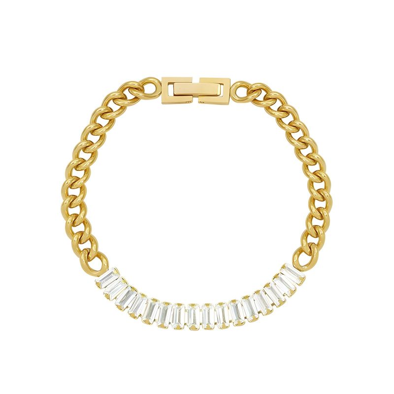 18K gold plated Stainless steel bracelet, Intensity