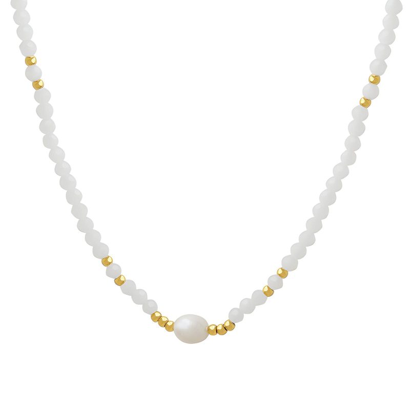 18K gold plated Stainless steel necklace, Intensity