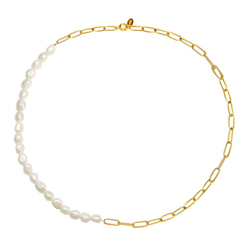 18K gold plated Stainless steel necklace, Intensity