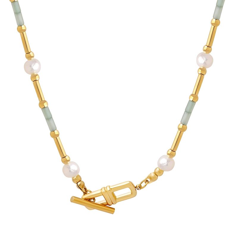 18K gold plated Stainless steel necklace, Intensity