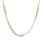 18K gold plated Stainless steel necklace, Intensity