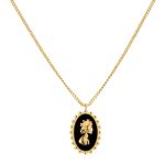 18K gold plated Stainless steel necklace, Intensity